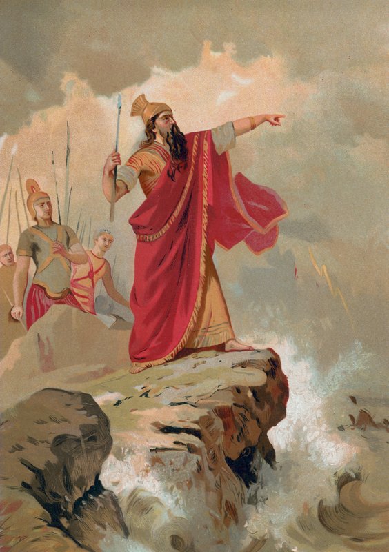 Xerxes tadelt das Meer von Spanish School