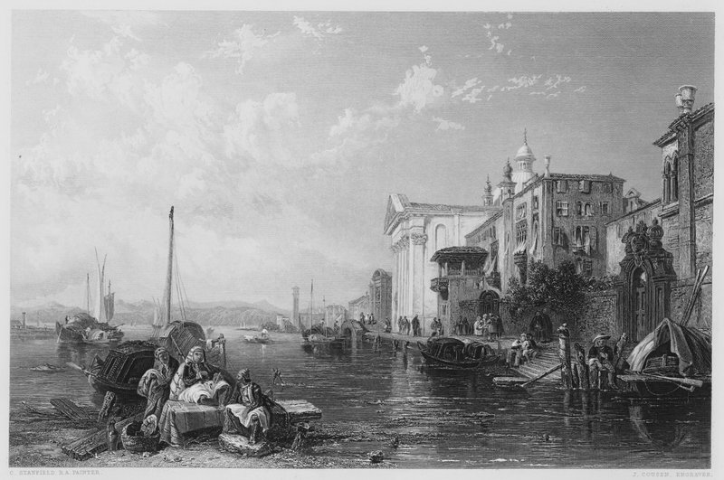 Venedig, aus dem Bild in der Vernon Gallery von Stanfield