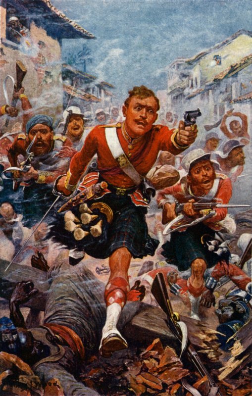 Die 78. Highlander in Lucknow von Stanley L. Wood