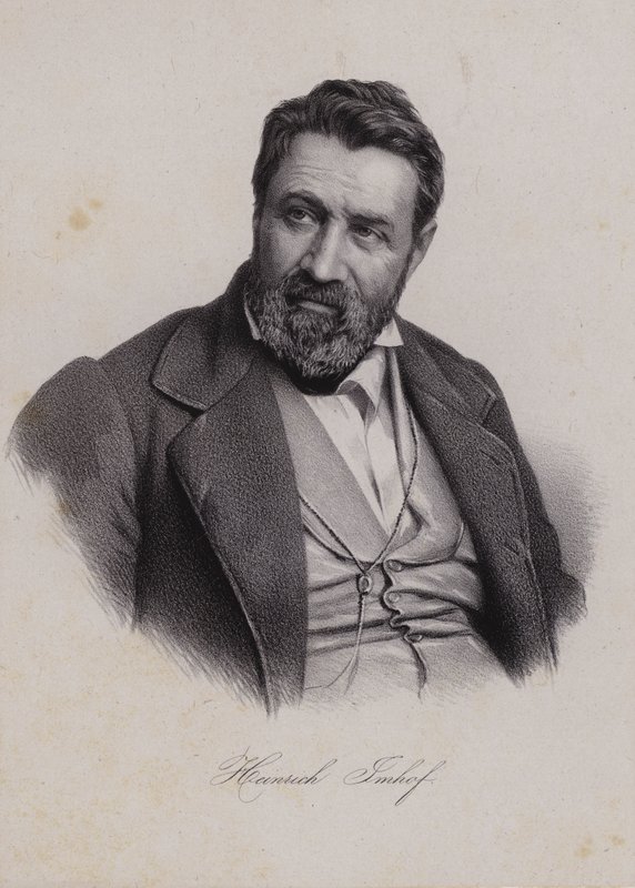 Heinrich Max Imhof, Schweizer Bildhauer (Stich) von Swiss School