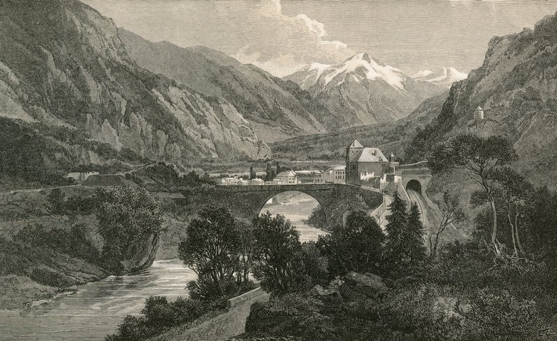 St. Maurice im unteren Rhonetal von Swiss School