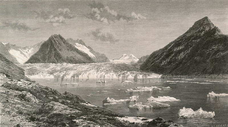 Der Aletschgletscher und der Marjelensee von Swiss School