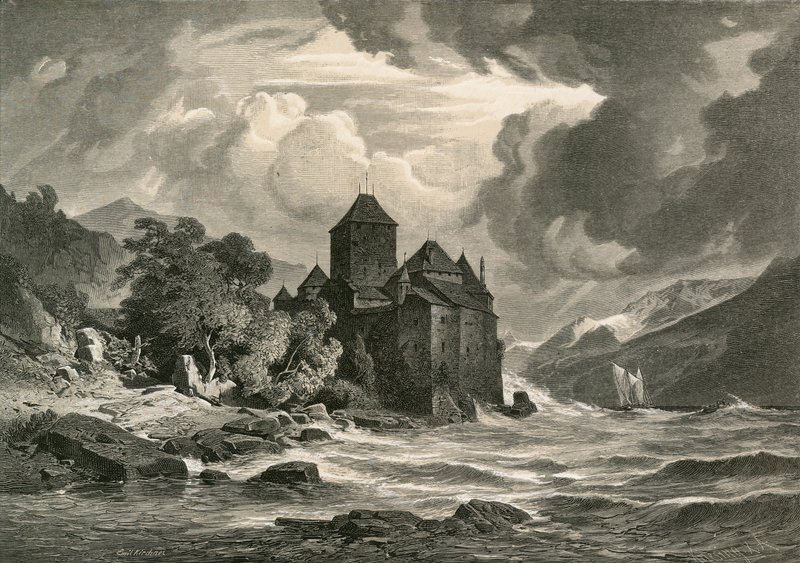 Das Schloss Chillon, Genfersee von Swiss School