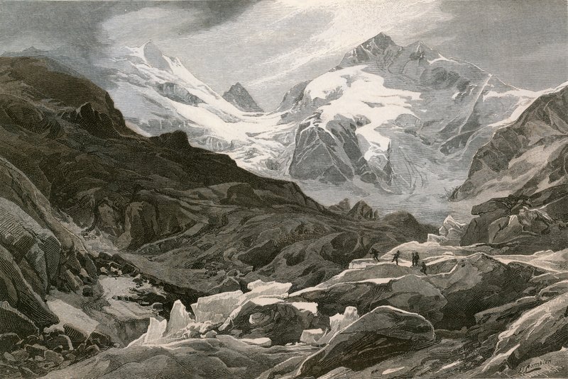 Der Morteratschgletscher, Oberengadin von Swiss School