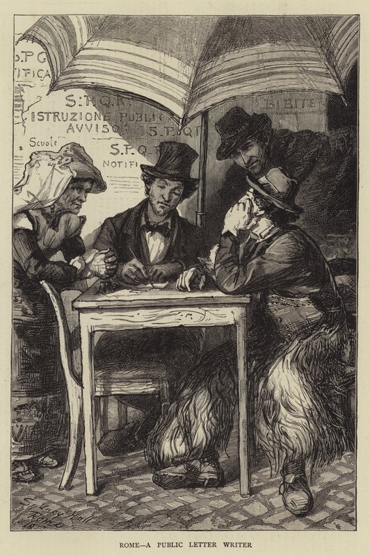 Rom, ein öffentlicher Briefschreiber von Sydney Prior Hall