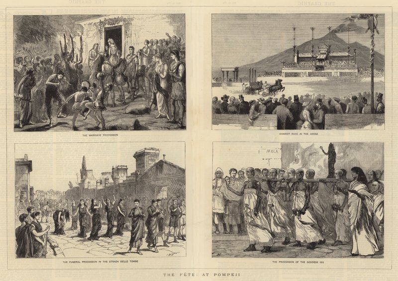 Die Feste in Pompeji von Sydney Prior Hall