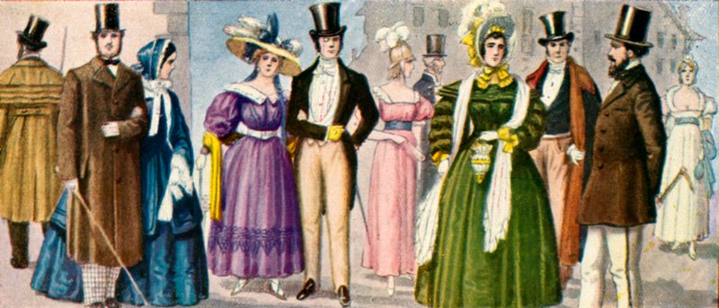 Kostüme des 19. Jahrhunderts von Tancredi Scarpelli