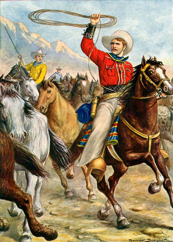 Amerikanischer Cowboy von Tancredi Scarpelli