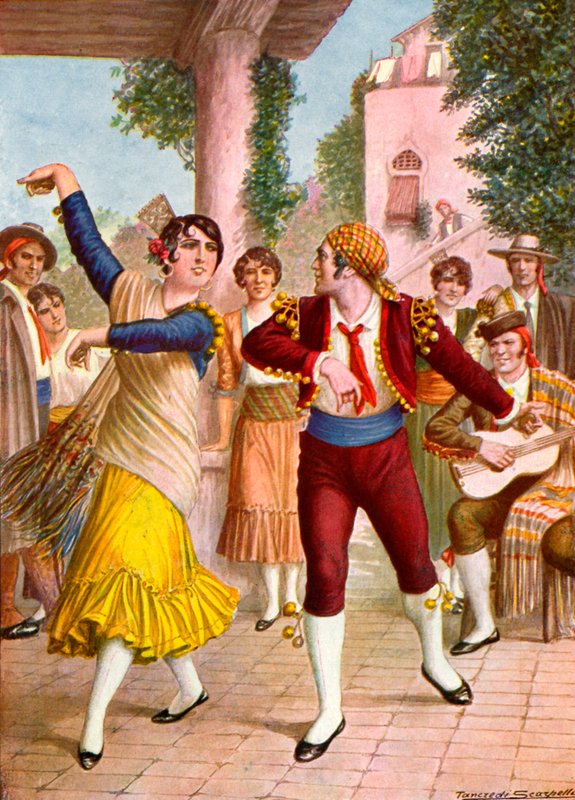 Spanische Tänzer von Tancredi Scarpelli