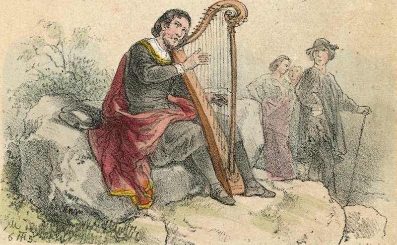Balladensänger von Theodor Hosemann