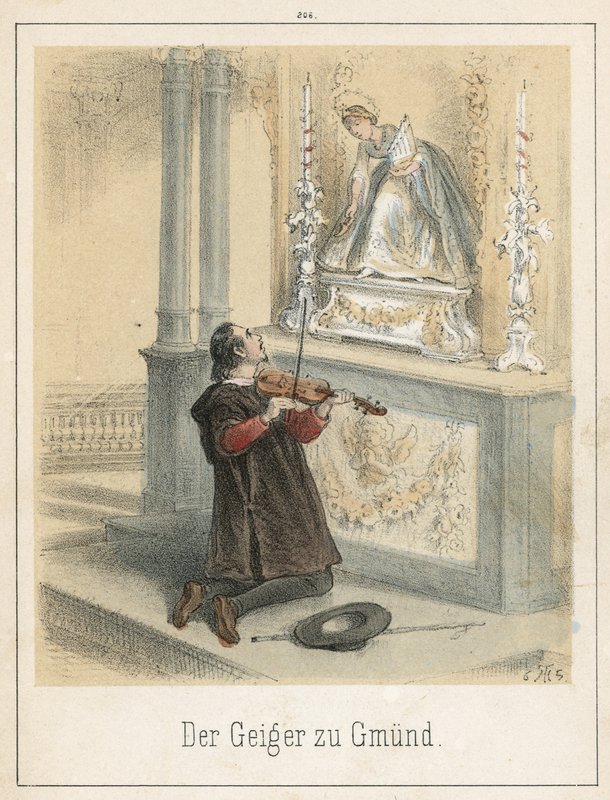 Der Geiger von Gmund von Theodor Hosemann