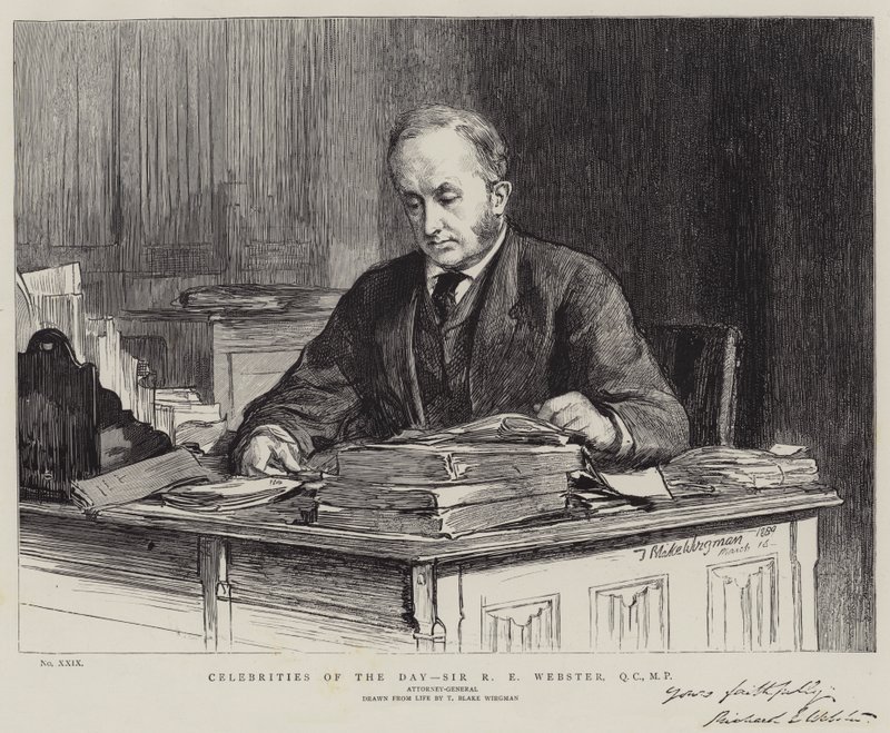 Berühmtheiten des Tages, Sir R E Webster, QC, MP von Theodore Blake Wirgman