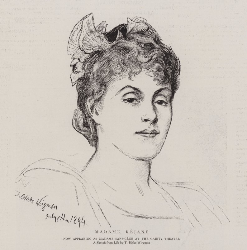 Madame Rejane von Theodore Blake Wirgman