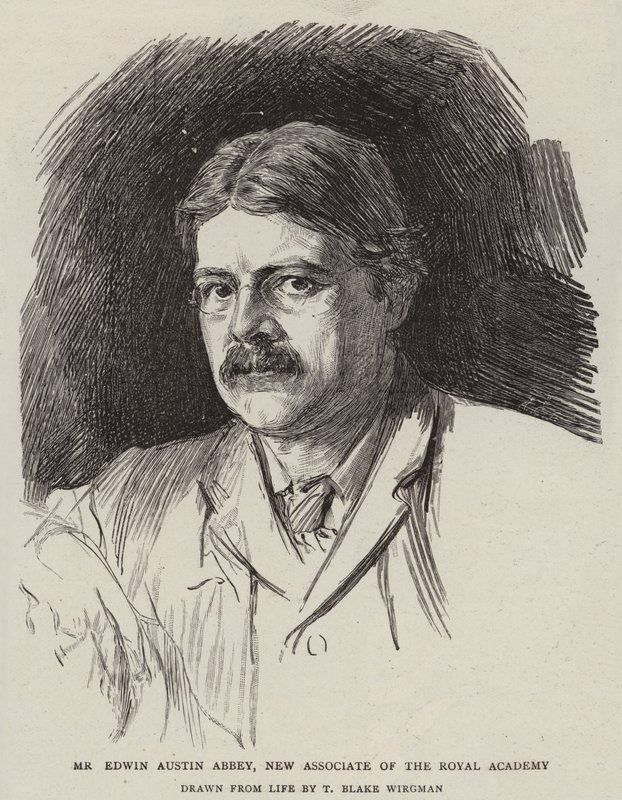 Mr. Edwin Austin Abbey, neues Mitglied der Royal Academy von Theodore Blake Wirgman