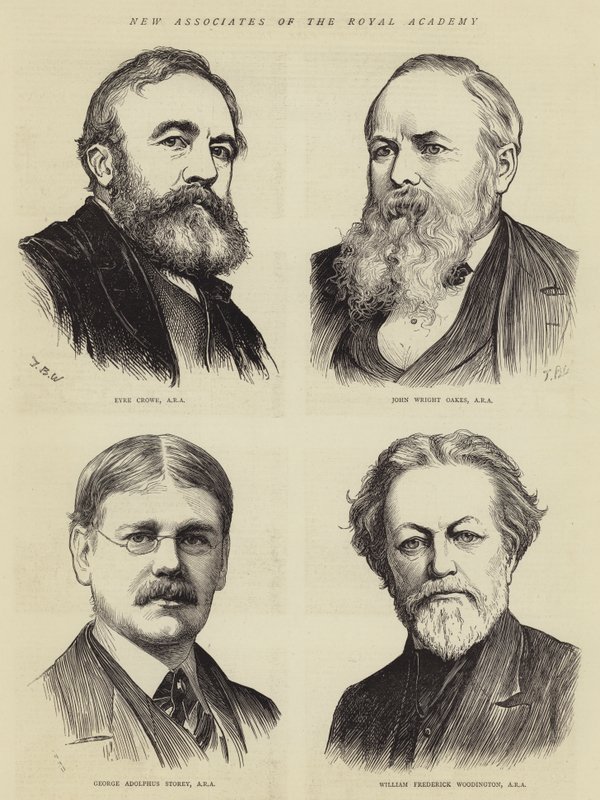 Neue Mitglieder der Royal Academy von Theodore Blake Wirgman