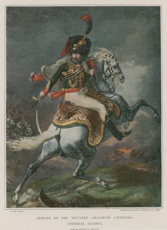 Offizier der berittenen Chasseurs im Angriff von Theodore Gericault