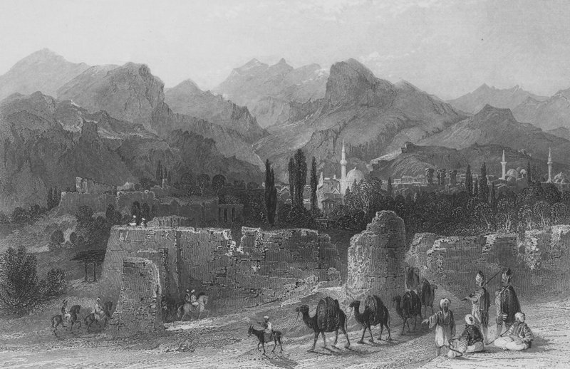 Philadelphia, von den Türken Allah Sher genannt, die Stadt Gottes von Thomas Allom