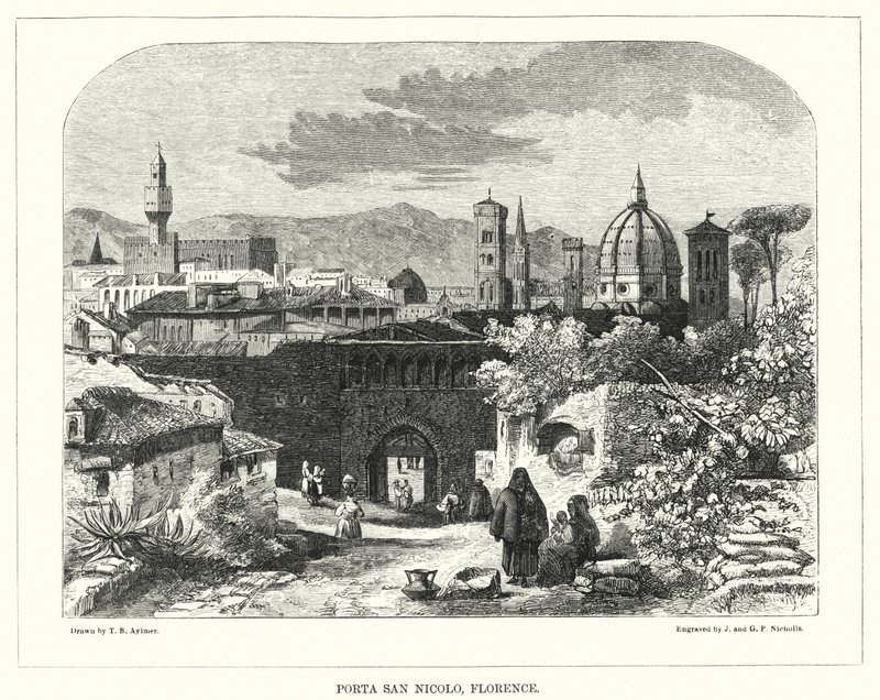 Porta San Nicolo, Florenz von Thomas Brabazon Aylmer