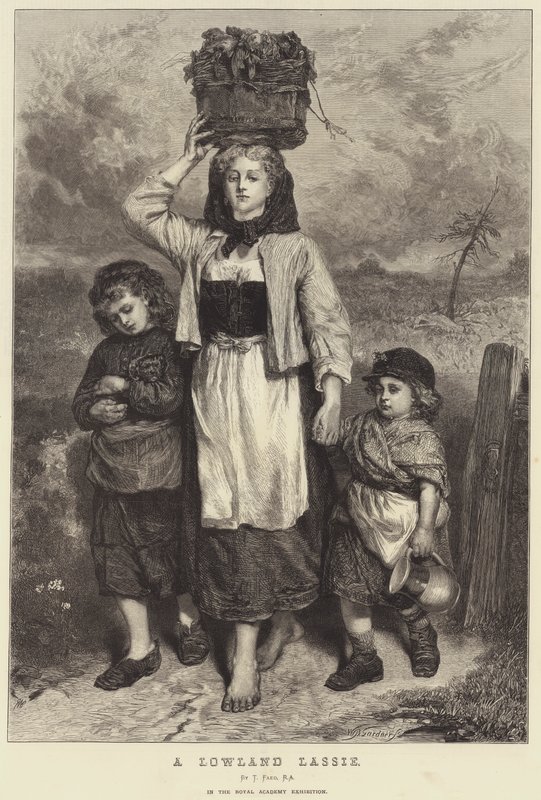 Ein Mädchen aus dem Tiefland von Thomas Faed