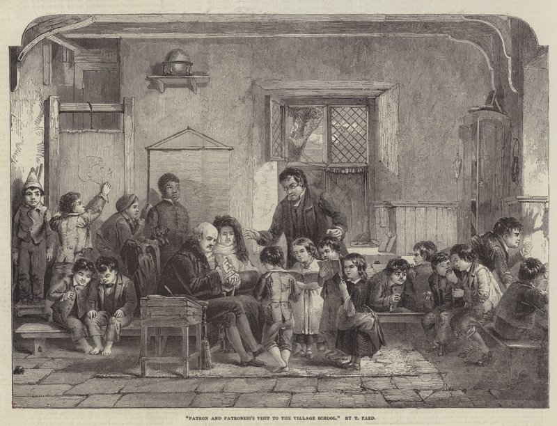 Besuch des Patrons und der Patronin in der Dorfschule von Thomas Faed
