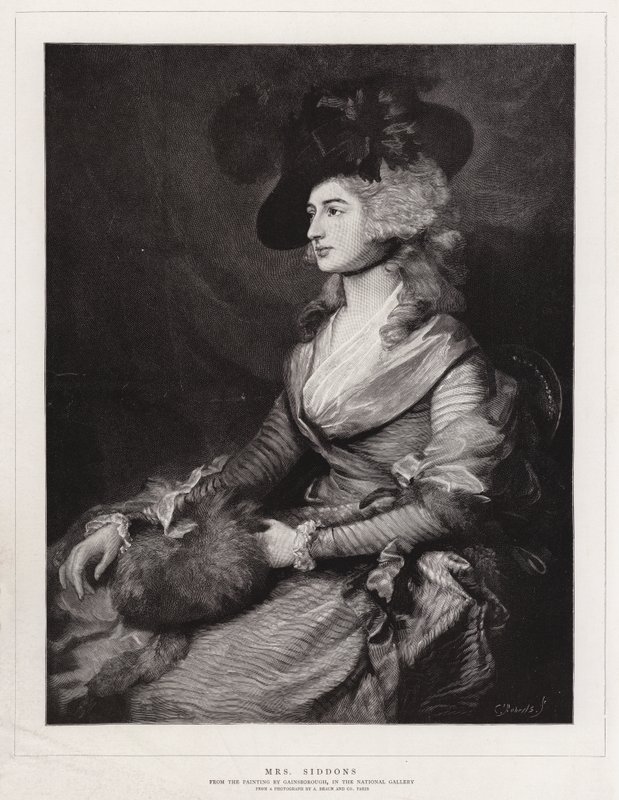 Mrs. Siddons von Thomas Gainsborough