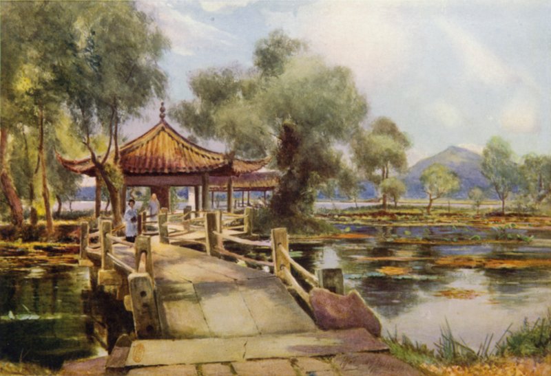 Hangchow, Lotusinsel, Westsee von Thomas Hodgson Liddell