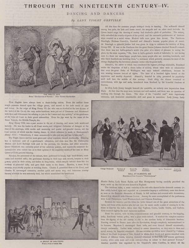 Tanzen und Tänzer von Thomas Rowlandson