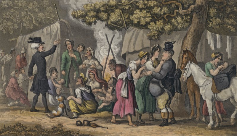Dr. Syntax und die Zigeuner von Thomas after Rowlandson