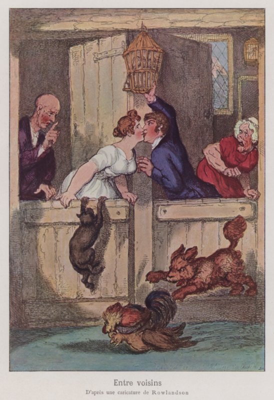Nachbarschaftliche Erfrischung von Thomas after Rowlandson