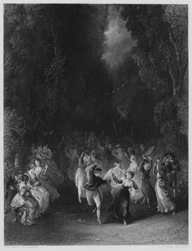 Ein ländliches Fest (nach dem Bild in der Vernon-Galerie) von Thomas Stothard