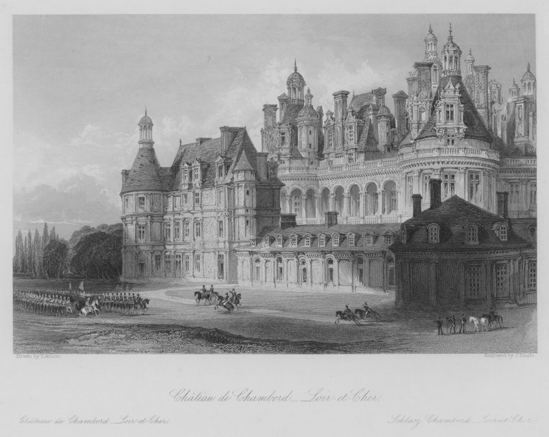 Schloss Chambord, Loir-et-Cher von Thomas (after) Allom