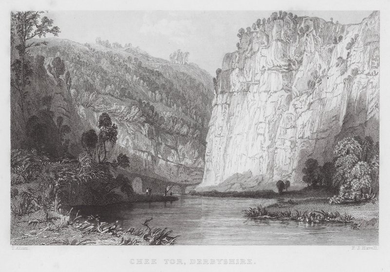 Chee Tor, Derbyshire (Gravur) von Thomas (after) Allom