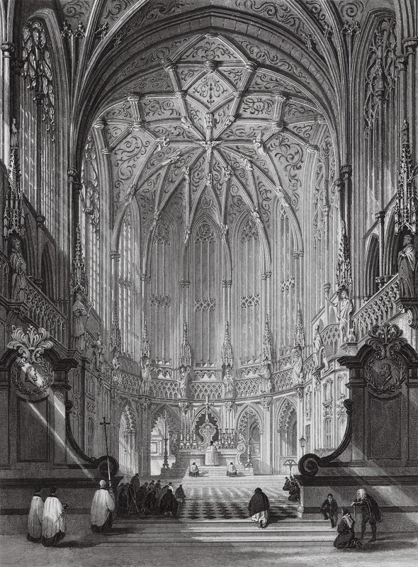 Kirche St. Jakob, Lüttich von Thomas (after) Allom