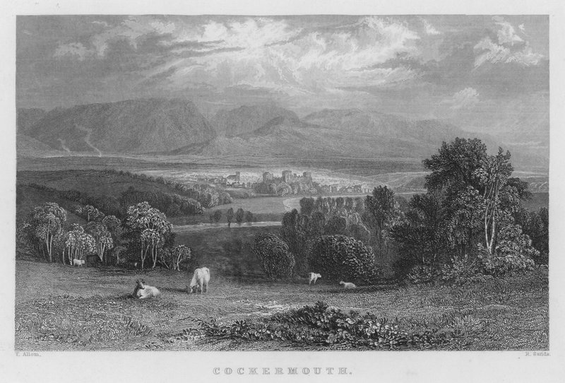 Cockermouth (Stich) von Thomas (after) Allom