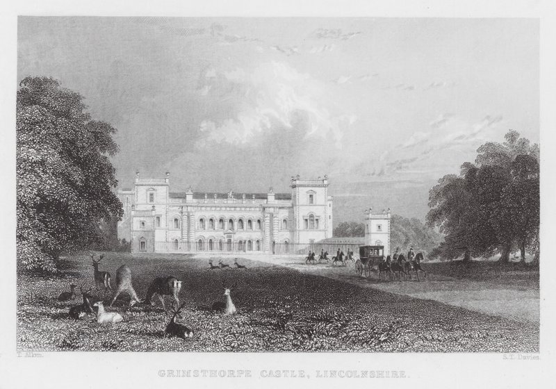 Grimsthorpe Castle, Lincolnshire von Thomas (after) Allom