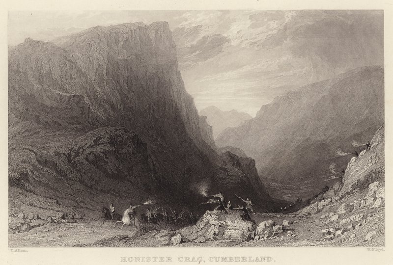 Honister Crag, Cumberland von Thomas (after) Allom