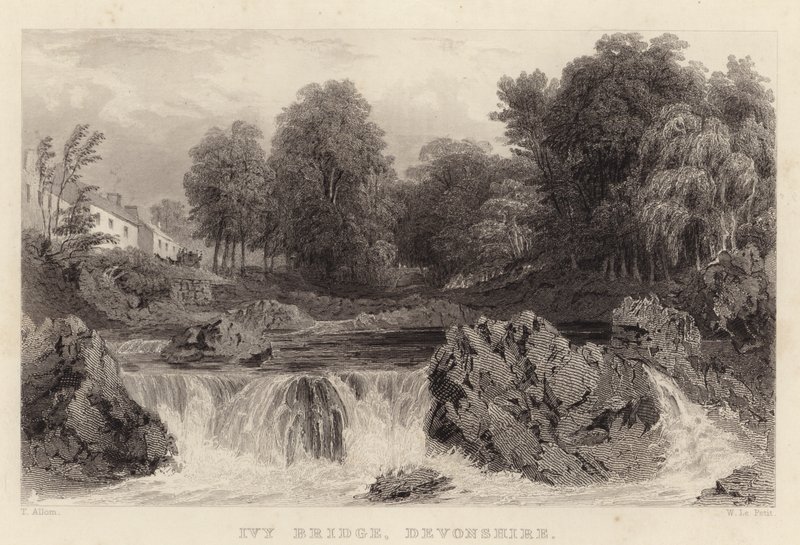 Ivy Bridge, Devonshire von Thomas (after) Allom