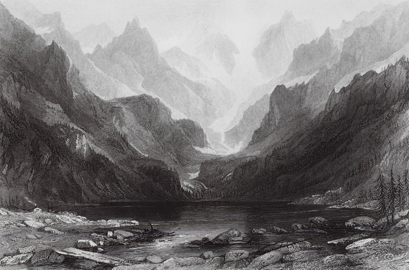 Lac de Gaube, Pyrenäen von Thomas (after) Allom