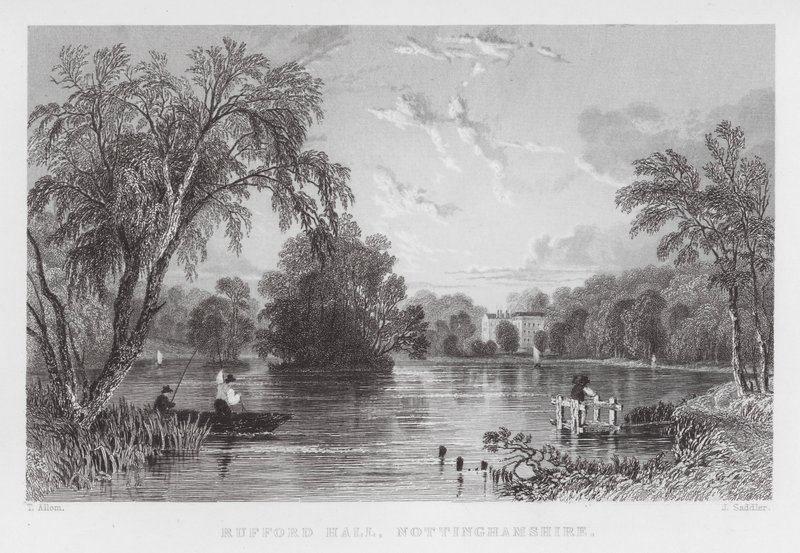 Rufford Hall, Nottinghamshire von Thomas (after) Allom