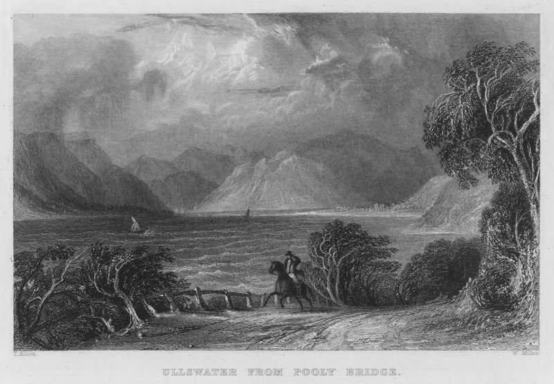 Ullswater von Pooly Bridge (Stich) von Thomas (after) Allom
