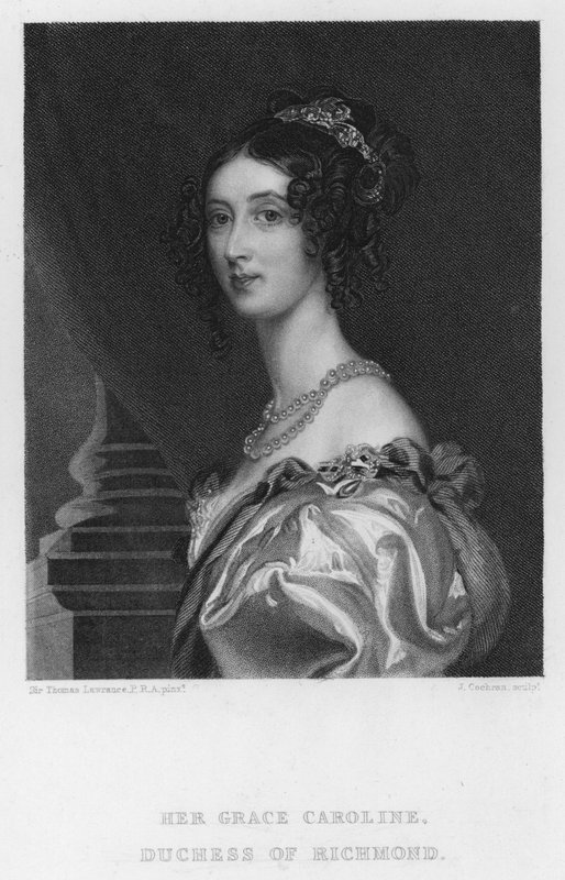 Caroline, Herzogin von Richmond von Thomas (after) Lawrence
