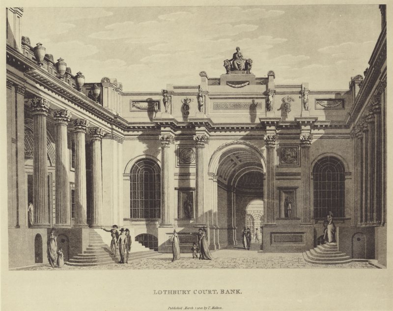 Lothbury Court, Bank of England von Thomas (after) Malton