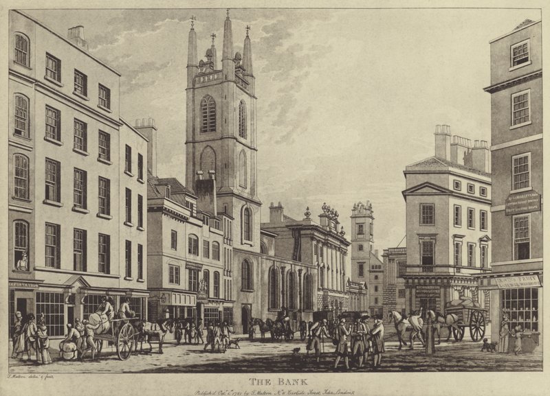 Die Bank von England von Thomas (after) Malton