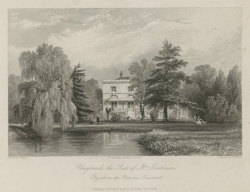 Claylands, der Sitz von Mrs. Fentima von Thomas Allom