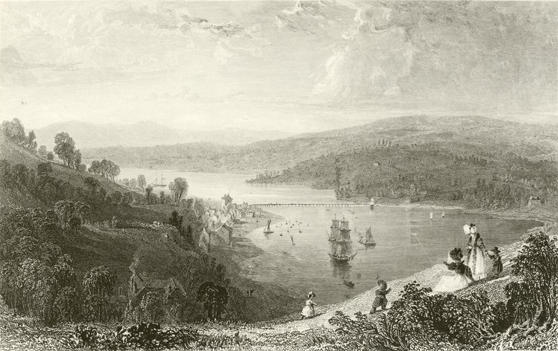 Teignmouth, vom Ness von Thomas Allom