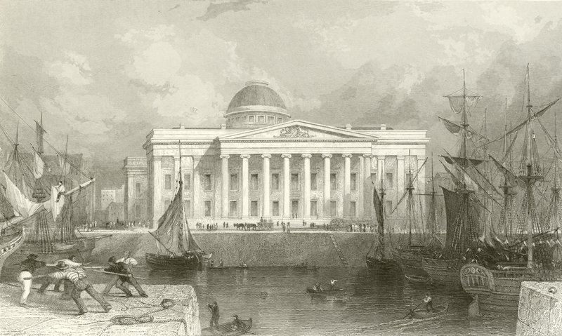 Das neue Zollhaus, Liverpool von Thomas Allom