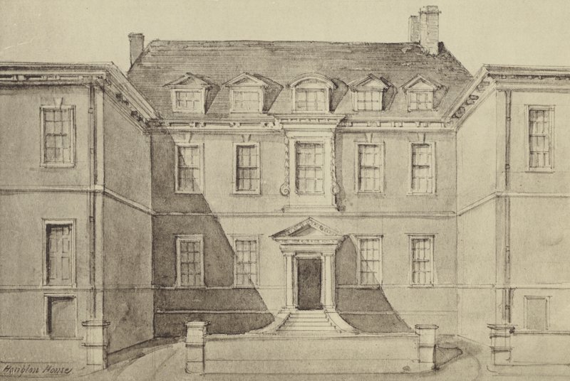 Sir John Houblons Haus von Thomas Colman (after) Dibdin