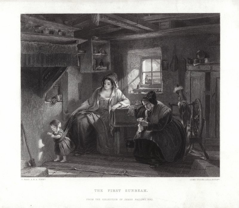 Der erste Sonnenstrahl von Thomas Faed