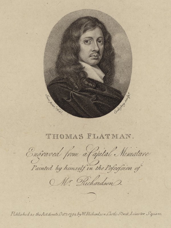 Porträt von Thomas Flatman von Thomas Flatman