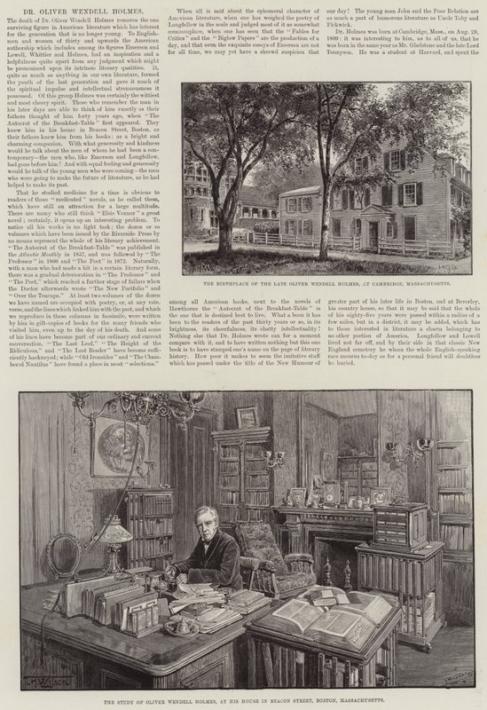 Dr. Oliver Wendell Holmes von Thomas Harrington Wilson